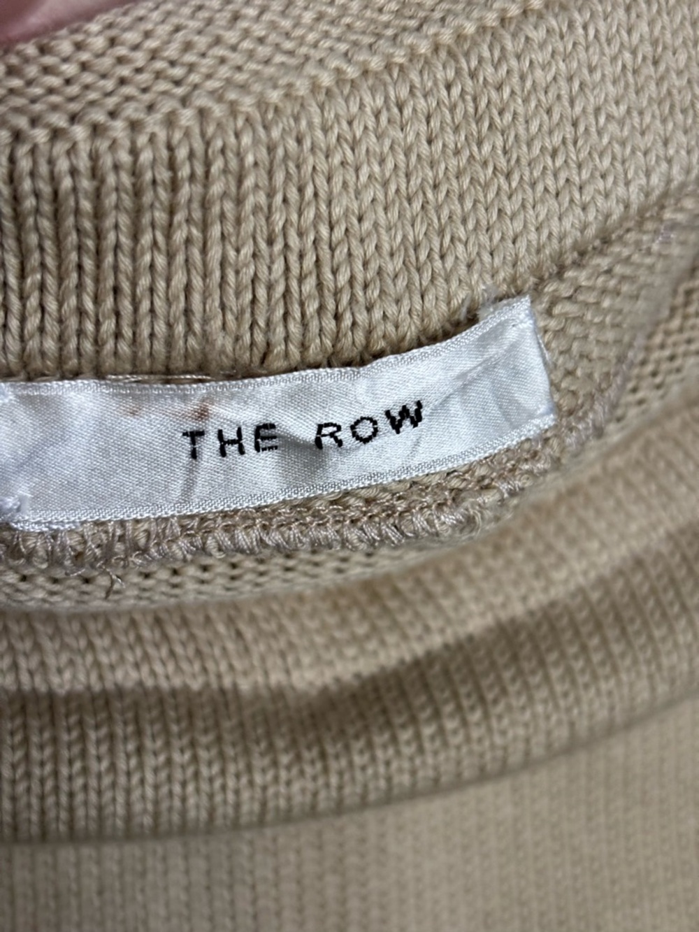 EUC The Row Calista Neutral Tan Knit A-Line Skirt Pull On Size M - Picture 4 of 8